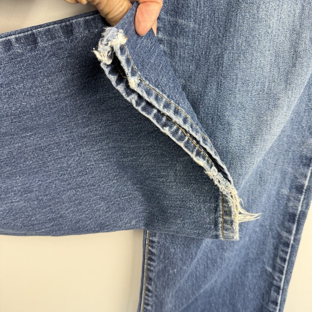 Vtg Abercrombie & Fitch 1892 Jeans Women 8R Bootcut Button Fly Distressed USA - Picture 11 of 16